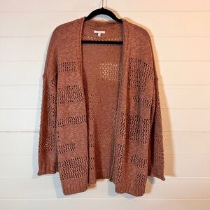 Maurice’s Dusty Rose Oversized Soft Open Front Cardigan Sz Medium M